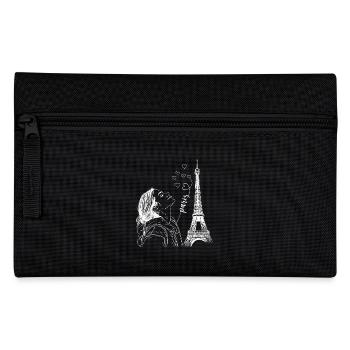 Paris Tour Eiffel France Femme Coeurs Line Art - Trousse - noir - Devant