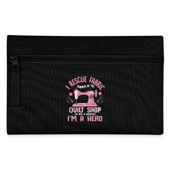 Je sauve le tissu piégé dans la boutique de courtepointe Quilter - Trousse - noir - Devant