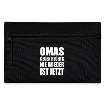Omas gegen rechts - Federtasche - Schwarz - Vorne