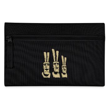 Easter Island Moai - Easter Bunny - Easter - Gift - Pencil Case - black - Front