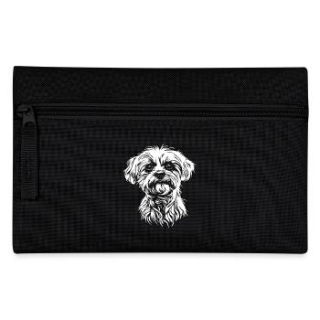Portrait bichonnais Chien Chien maltais Malti - Trousse - noir - Devant
