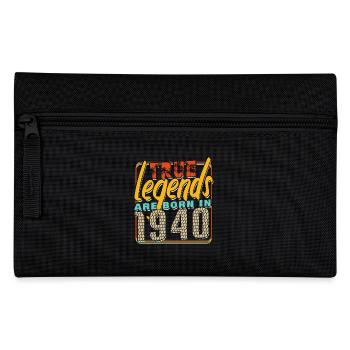 True legends are born in 1940 Vintage Birthday - Pencil Case - black - Front