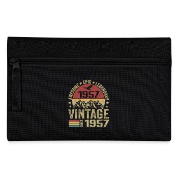 Jahrgang 1957 Geburtstagsgeschenk 1957 - Jahrgang 1957 - Federtasche - Schwarz - Vorne