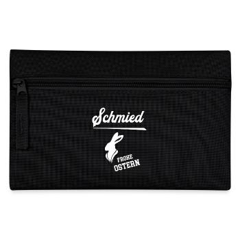 Schmied Frohe Ostern Ostergeschenk Schmiede - Federtasche - Schwarz - Vorne