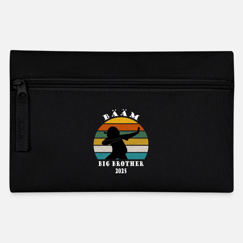 Kids Big Brother 2025 Gift Announcement Dab - Pencil Case - black