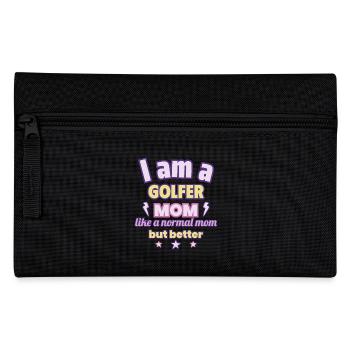 Golf Mom, Mother's Day Gift, Sports - Pencil Case - black - Front