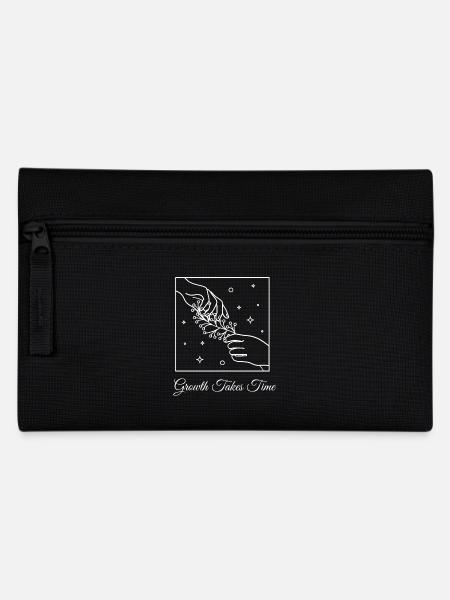 🌿✨Growth Takes Time White Design🌿✨ - Pencil Case - black