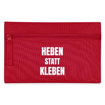 Lifting instead of gluing - Pencil Case - red - Front