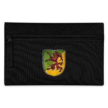 Coat of arms red billy goat - Pencil Case - black - Front