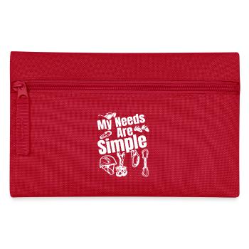Mountain Climbing My Needs Are Simple - Pencil Case - red - Front