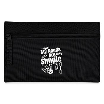 Mountain Climbing My Needs Are Simple - Pencil Case - black - Front