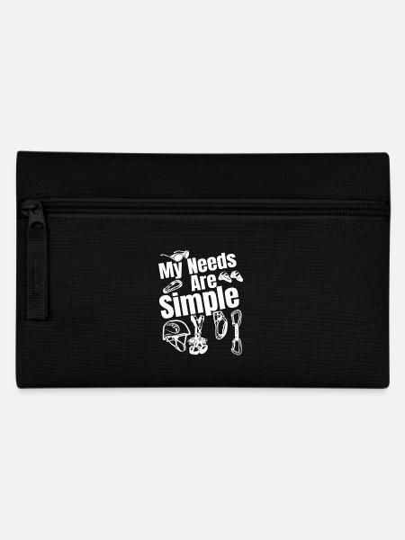 Mountain Climbing My Needs Are Simple - Pencil Case - black