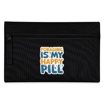 Foraging Is My Happy Pill Nature Lovers Delight - Pencil Case - black - Front