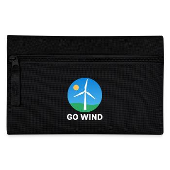 Support Wind Energy – Pro Clean Wind Power - Pencil Case - black - Front