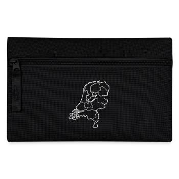 Netherlands map with all countries - Pencil Case - black - Front