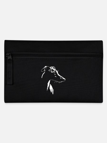 Whippet Silhouette Greyhounds Dog Dogs Wilsigns - Pencil Case - black