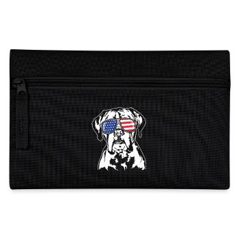 Boxer US Amérique Drapeau Chiens Chien Wilsigns - Trousse - noir - Devant