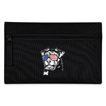 Chasse Terrier US Amérique Drapeau Chien Chien Wilsigns - Trousse - noir - Devant