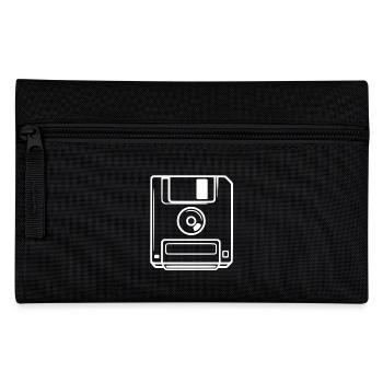 Retro Diskette - Federtasche - Schwarz - Vorne