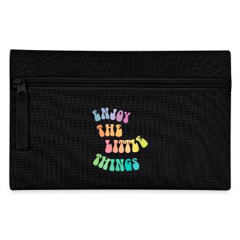 Enjoy the little things - Gift idea - Gift - Pencil Case - black - Front