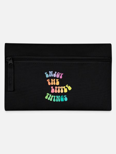 Enjoy the little things - Geschenkidee - Geschenk - Federtasche - Schwarz