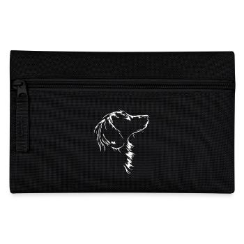 Teckel à poil long silhouette chien chien Wilsigns - Trousse - noir - Devant