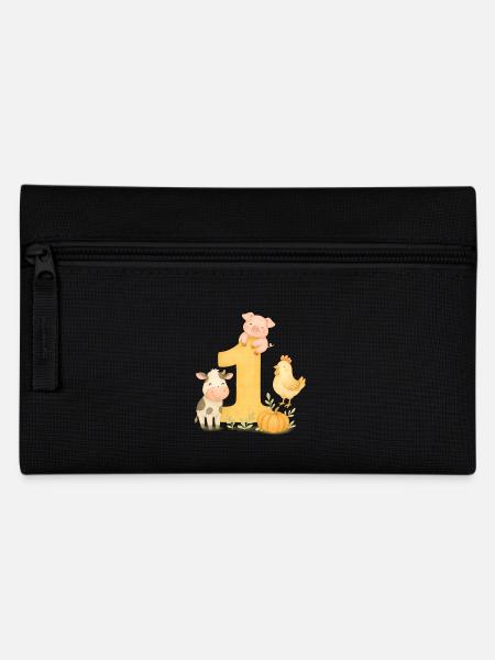 Farm Birthday / Bauernhof Geburtstag - Federtasche - Schwarz
