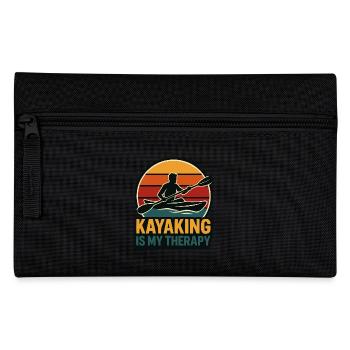 Le kayak est ma chemise de thérapie - Trousse - noir - Devant