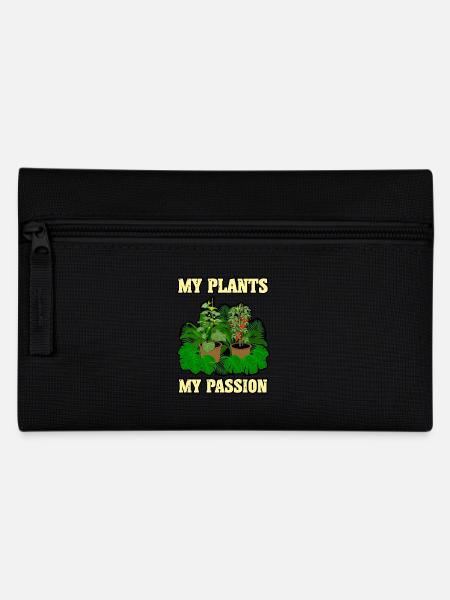 Meine Pflanzen - Federtasche - Schwarz