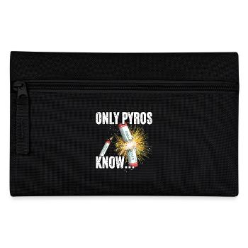 only pyros know - Pencil Case - black - Front