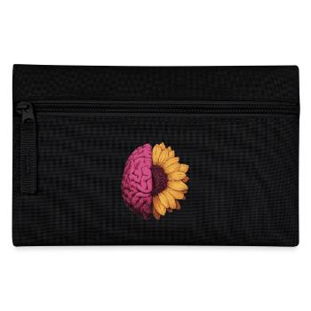 Neurodivergent, autism, ADHD, sunflower, brain - Pencil Case - black - Front