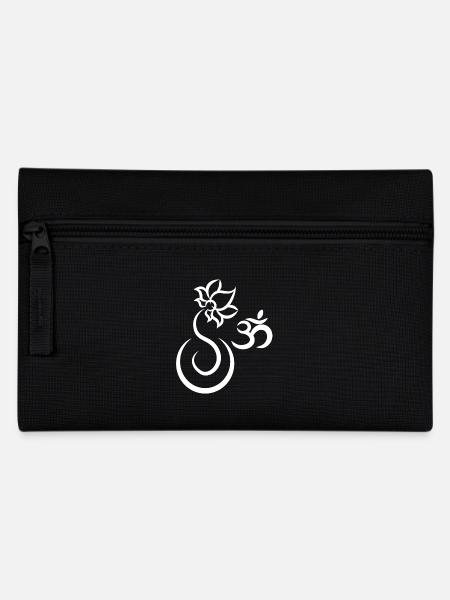 Yoga Yoga Ayurveda Logo - Federtasche - Schwarz