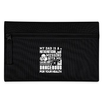 Mathematician My Dad Is A Mathematician - Pencil Case - black - Front