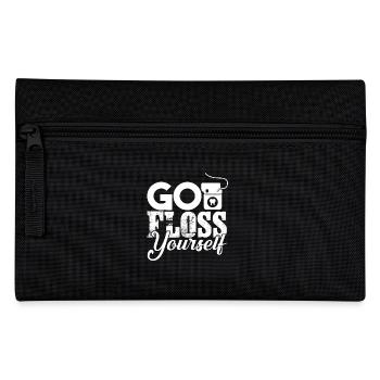 Dentist Go Floss Yourself - Pencil Case - black - Front