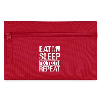 Dentist Dentists Fix Teeth - Pencil Case - red - Front