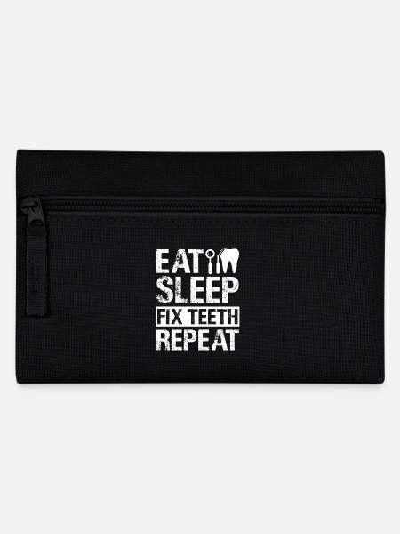 Dentist Dentists Fix Teeth - Pencil Case - black
