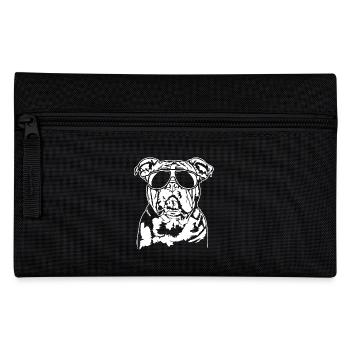 American XXL Bulldog cool Dog Portrait Wilsigns - Pencil Case - black - Front