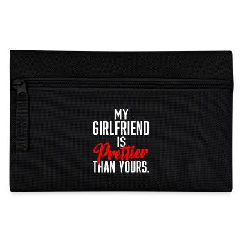 My Girlfriend is prettier than yours. - Pencil Case - black - Front