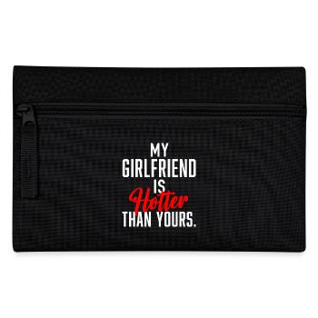 Ma copine est plus chaude que la tienne. - Trousse - noir - Devant