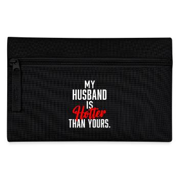 Mon mari est plus chaud que le tien. - Trousse - noir - Devant