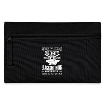 God Created Blacksmithing And The Devil - Pencil Case - black - Front