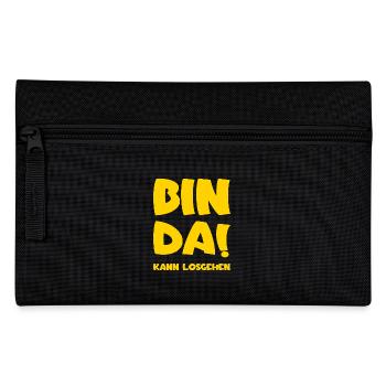 I'm there - I'm ready to go - Pencil Case - black - Front