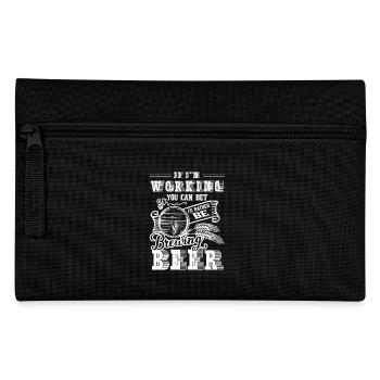 I'd Rather Be Brewing Beer - Pencil Case - black - Front