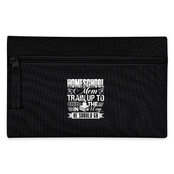 Homeschool Mom Train Up To Child - Pencil Case - black - Front