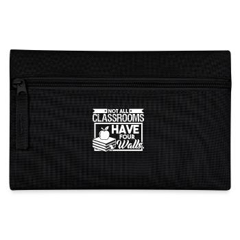 Homeschool Not All Classroom Have Four Walls - Pencil Case - black - Front