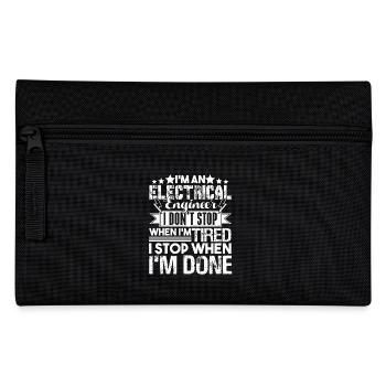 Electrical Engineer I Stop When I'm Done - Pencil Case - black - Front