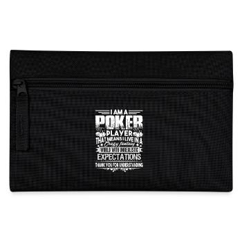 Poker I am A Poker Player - Pencil Case - black - Front