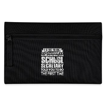 School Secretary Funny School Secretary - Pencil Case - black - Front