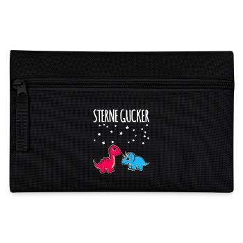 Dino Sterne Gucker - Federtasche - Schwarz - Vorne