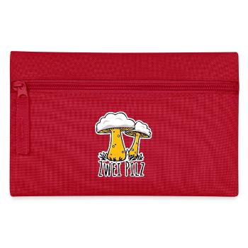 Two mushrooms or two pilsners - is this about beer? - Pencil Case - red - Front